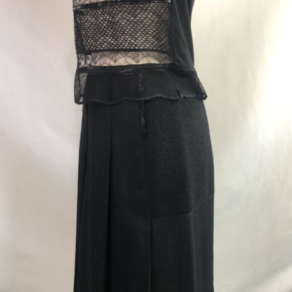 Dorothee Schumacher Black Lace and Patent Top/Skirt Set - Picture 8 of 12
